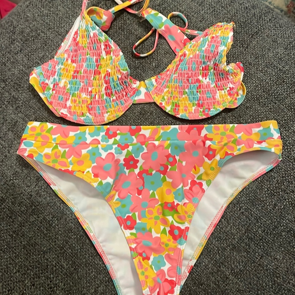 flower bikini set